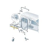 VW Caddy 2018 N/S Sliding Rail Cover