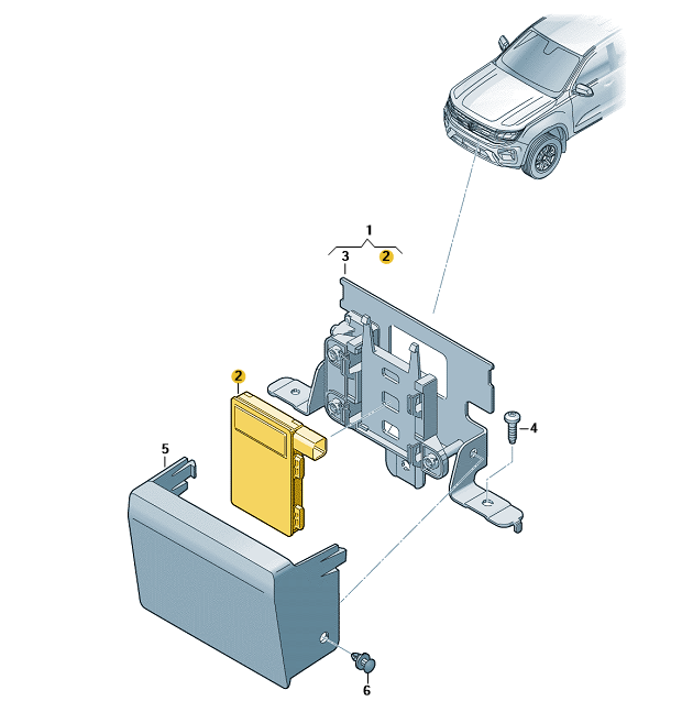 Capture-10.png VW Amarok 2023 Onwards Front Radar Sensor - Image 1