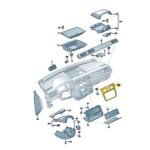 VW Caddy 2016-2020 Radio Trim